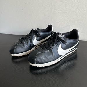 Black and White Nike Cortez